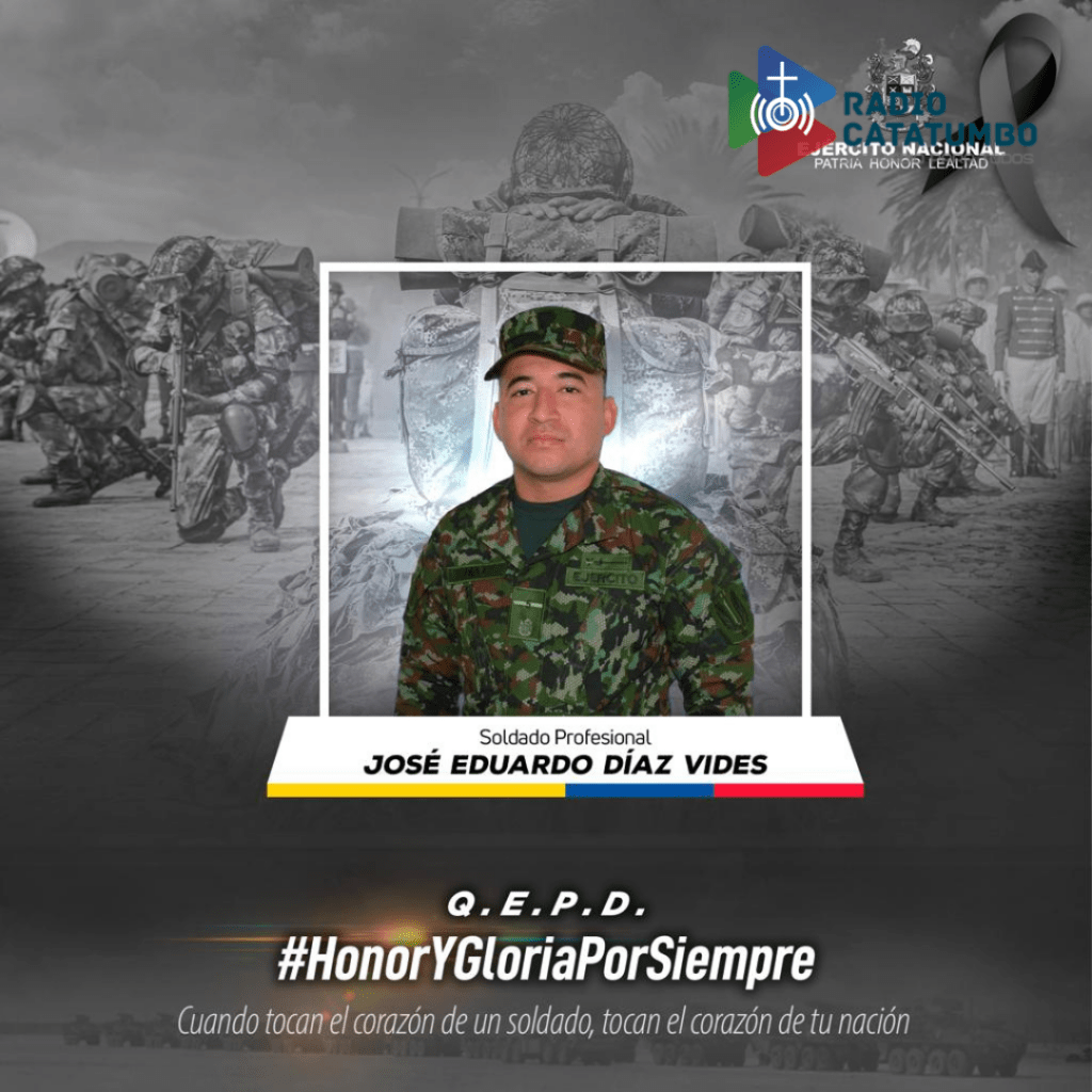 Soldado asesinado José Eduardo Diaz Vides
