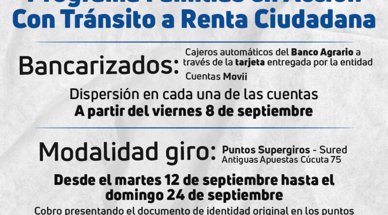 Pagos Familias en Acción