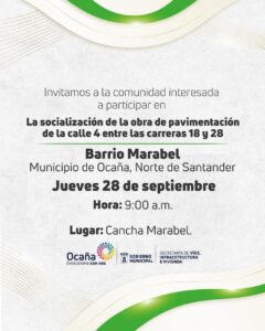 Socialización barrio Marabel
