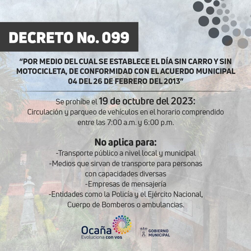 Decreto No. 099