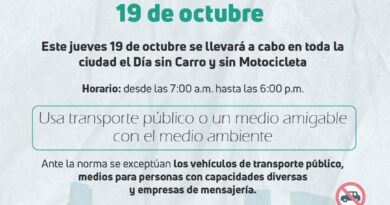 Día sin carro y sin moto