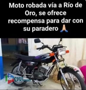 Motocicleta Robada