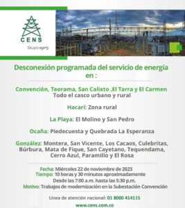 Desconexión de energía