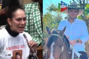 Esposa de secuestrado