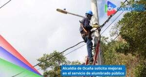 El alcalde Emiro Cañizares Plata informó que, si bien ya se han instalado 450 luminarias en algunos sectores, aún está pendiente la ampliación del servicio en zonas estratégicas