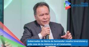 William Villamizar, Gobernador de Norte de Santander / Foto: Caracol Radio