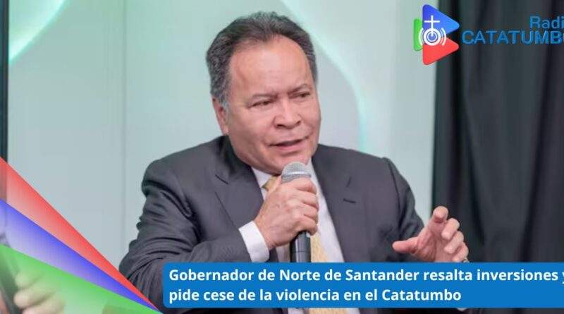 William Villamizar, Gobernador de Norte de Santander / Foto: Caracol Radio