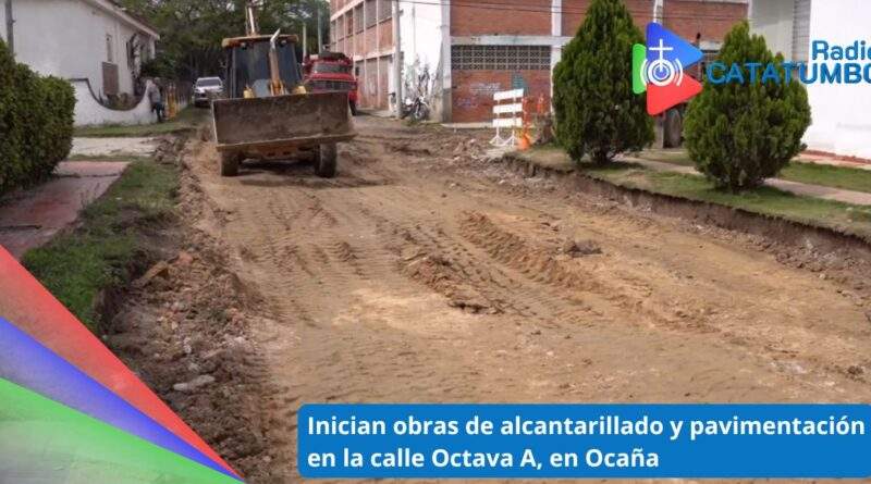 Alcaldía de Ocaña dio inicio a las obras en la calle Octava A / Foto: Alcaldía de Ocaña