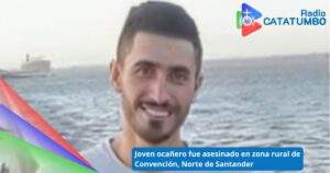 Danilo Ruedas Carrascal, joven asesinado en el  sector conocido como la Ye de Pelagorro, jurisdicción del municipio de Convención / Foto: Redes Sociales 