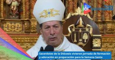 S.E.R MONS. Orlando Olave Villanova – En entrevista brindada a medios de comunicación tras finalizar la Misa Crismal / Foto: Radio Catatumbo