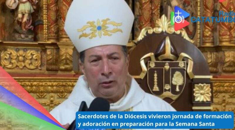 S.E.R MONS. Orlando Olave Villanova – En entrevista brindada a medios de comunicación tras finalizar la Misa Crismal / Foto: Radio Catatumbo