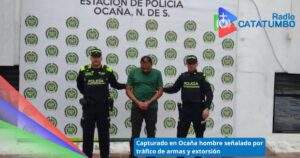 Capturado en vía pública de Ocaña un hombre de 38 años, requerido por orden judicial por porte ilegal de armas de fuego / Foto: Suministrada