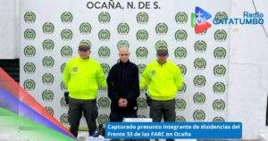 Cristian Camilo Ramírez Uzme, conocido con el alias de “Calavera” / Foto: Policía Nacional