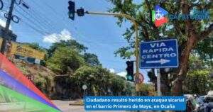 Persona resultó herida en ataque sicarial, en el barrio 1 de mayo en Ocaña, Norte de Santander / Foto: Redes Sociales 