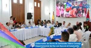Consejo Departamental de Paz llevado a cabo en el Catatumbo / Foto: Instagram – William Villamizar