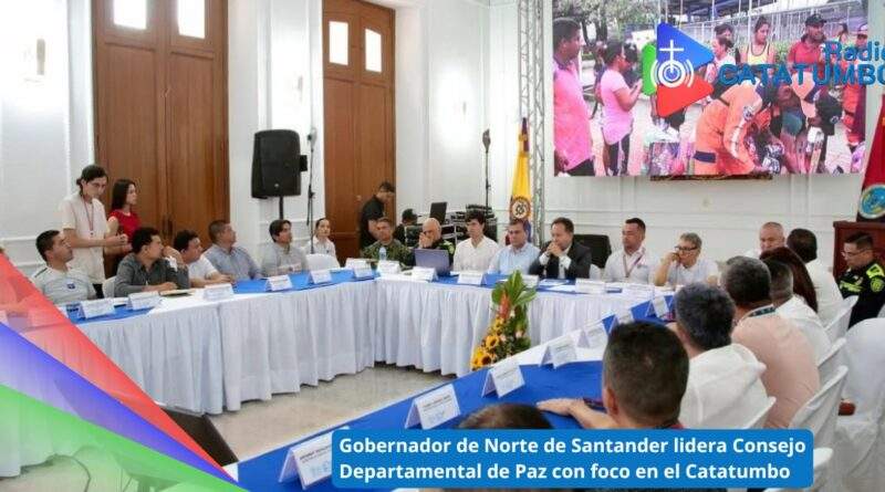 Consejo Departamental de Paz llevado a cabo en el Catatumbo / Foto: Instagram – William Villamizar
