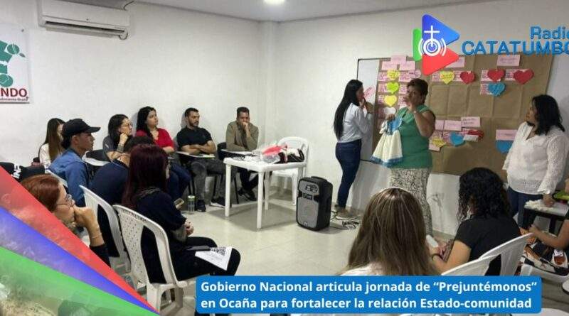 Jornada de “Prejuntémonos”, impulsada por el Gobierno Nacional bajo la coordinación del Departamento Administrativo de la Función Pública / Foto: Alcaldía de Ocaña