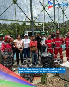 El (IDS) continúa desarrollando acciones estratégicas para frenar la proliferación del dengue en diferentes municipios de Norte de Santander / Foto: Suministrada