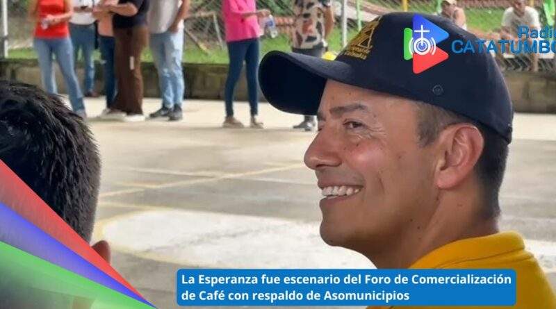 Foro de Comercialización de Café, municipio de la Esperanza, Norte de Santander / Foto: Comunicaciones Asomunicipios