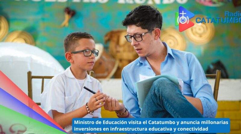 Daniel Rojas Medellín, Ministro de Educación en su visita al Catatumbo / Foto: Mineducación
