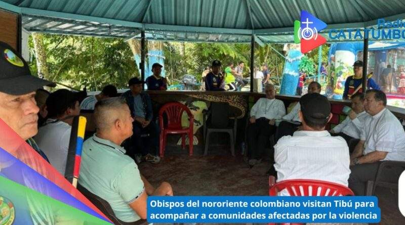 Obispos del nororiente colombiano en su visita al municipio de Tibú / Foto: Diócesis de Ocaña
