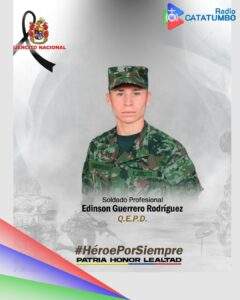 Edison Guerrero Rodríguez, soldado profesional asesinado / Foto: Ejercito Nacional 