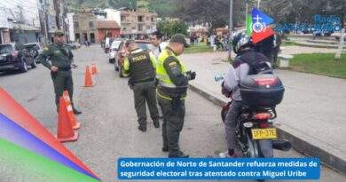 La Gobernación de Norte de Santander refuerza las medidas de seguridad para las próximas elecciones / Foto: Policía Nacional