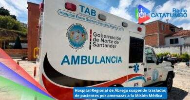La Gerencia de la E.S.E. Hospital Regional Noroccidental de Ábrego, Norte de Santander anunció la suspensión indefinida de los traslados de pacientes desde la IPS Convención e IPS San Pablo hacia el Hospital Emiro Quintero Cañizares de Ocaña / Foto: Redes Sociales