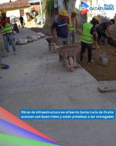 Obras de mejoramiento vial e infraestructura urbana en el barrio Santa Lucía de Ocaña, Norte de Santander / Foto: Alcaldía de Ocaña