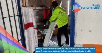 Policía del departamento de Norte de Santander, refuerzan la seguridad en los centros penitenciarios / Foto: Policía Nacional
