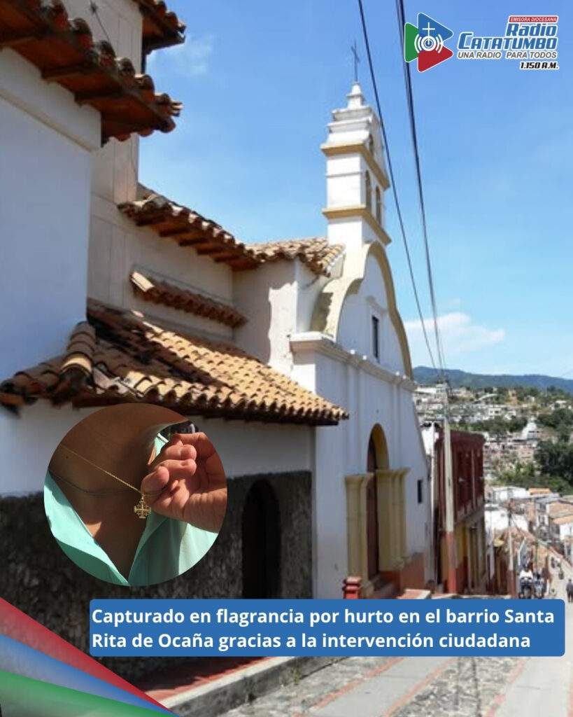 Imagen de referencia - Un hombre de 22 años fue capturado en flagrancia por la Policía Nacional luego de robar una cadena de oro en el barrio Santa Rita de Ocaña, Norte de Santander / Foto: Suministrada - Europa Press