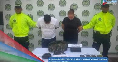 Capturados alias “Biche” y alias “La Mona” en Ocaña, Norte de Santander / Foto: Policía Nacional