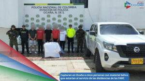 Cinco presuntos integrantes de las FARC fueron capturados en Ocaña, Norte de Santander / Foto: Policía Nacional 