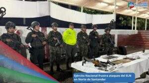 Material de guerra incautado al grupo armado ELN / Foto: Ejercito Nacional