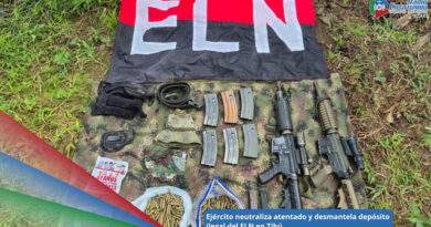 Dos operaciones militares permitieron al Ejército incautar material bélico del ELN y neutralizar explosivos en zona rural de Tibú, Norte de Santander / Foto: Ejército Nacional