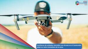 Imagen de referencia – Drones utilizados para realizar ataques terroristas en el Catatumbo / Foto: Redes Sociales 