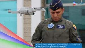 El Gobierno Nacional a través del Ministerio de Defensa anuncio la entrega de 900 drones para fortalece la seguridad en el país / Foto: Presidencia de la República 