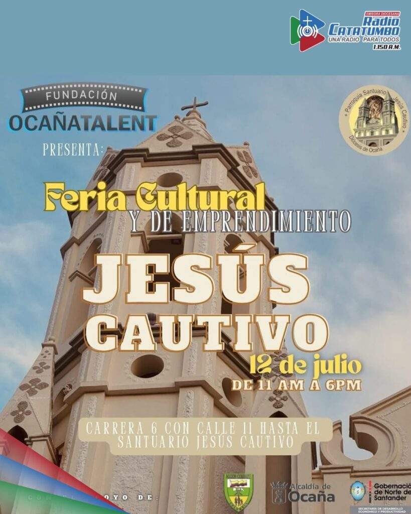 Flayer oficial de la Feria Cultural y de Emprendimiento en Jesús Cautivo / Foto: Ocaña Talent