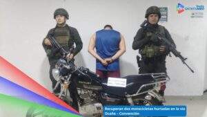 Capturado sospechoso por hurto de motocicleta en Ocaña, Norte de Santander / Foto: Policía Nacional 