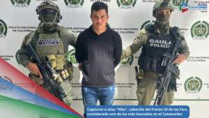 Francisco Javier Bayona Támara, alias “Kiko”, señalado como cabecilla militar del Frente 33 de las disidencias de las FARC / Foto: Policía Nacional