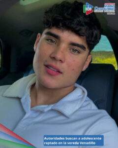 Jhonatan Santiago de 17 años - raptado en la vereda Venadillo de Ocaña, Norte de Santander / Foto: Suministrada