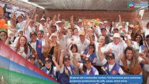 54 mujeres integrantes de la Asociación Campesina del Catatumbo (ASCAMCAT), recibieron del Gobierno Nacional 724 hectáreas ubicadas en la vereda Los Tanques, del municipio de El Zulia, Norte de Santander / Foto: ANT