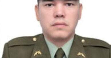 Subintendente Jefferson Andrés Ortiz Ocampo, asesinado con francotirador en El Tarra, Norte de Santander / Foto: Policía Nacional