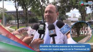 Emiro Cañizares Plata, alcalde de Ocaña presentó los avances de un importante sector en la Transversal 30 / Foto: Suministrada