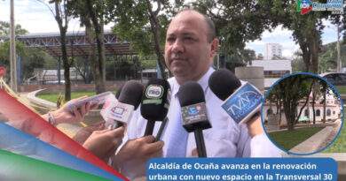 Emiro Cañizares Plata, alcalde de Ocaña presentó los avances de un importante sector en la Transversal 30 / Foto: Suministrada