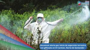 Imagen de referencia - Inicio de operaciones de aspersión terrestre con glifosato para la erradicación de cultivos de coca en el municipio de El Carme, Norte de Santander / Foto: Mauricio Orjuela