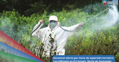 Imagen de referencia - Inicio de operaciones de aspersión terrestre con glifosato para la erradicación de cultivos de coca en el municipio de El Carme, Norte de Santander / Foto: Mauricio Orjuela