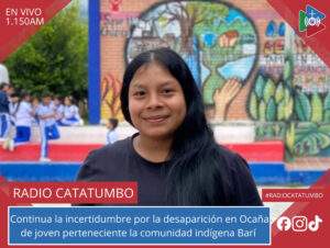 Dayana Andrea Abreidora Bashuna, joven perteneciente a la comunidad indígena Barí, reportada como desaparecida en Ocaña, Norte de Santander / Foto: Suministrada