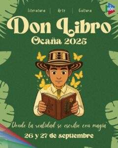 Flayer official de la Feria del Libro “Don Libro 2025”, la cual se llevará a cabo los días 26 y 27 de septiembre en la Institución Educativa Don Bosco School de Ocaña, Norte de Santander / Foto: Don Libro Ocaña