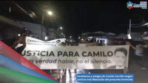 Familiares y amigos de Camilo Carrillo marcharon frente a la Fiscalía en Ocaña para exigir justicia tras la liberación de Nicolás Gutiérrez señalado como presunto responsable de su muerte / Foto: Suministrada 